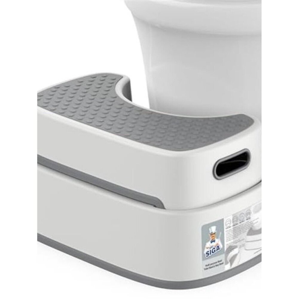 Sturdy Squat Toilet Stool Adult, Anti-Slip Step Bathroom